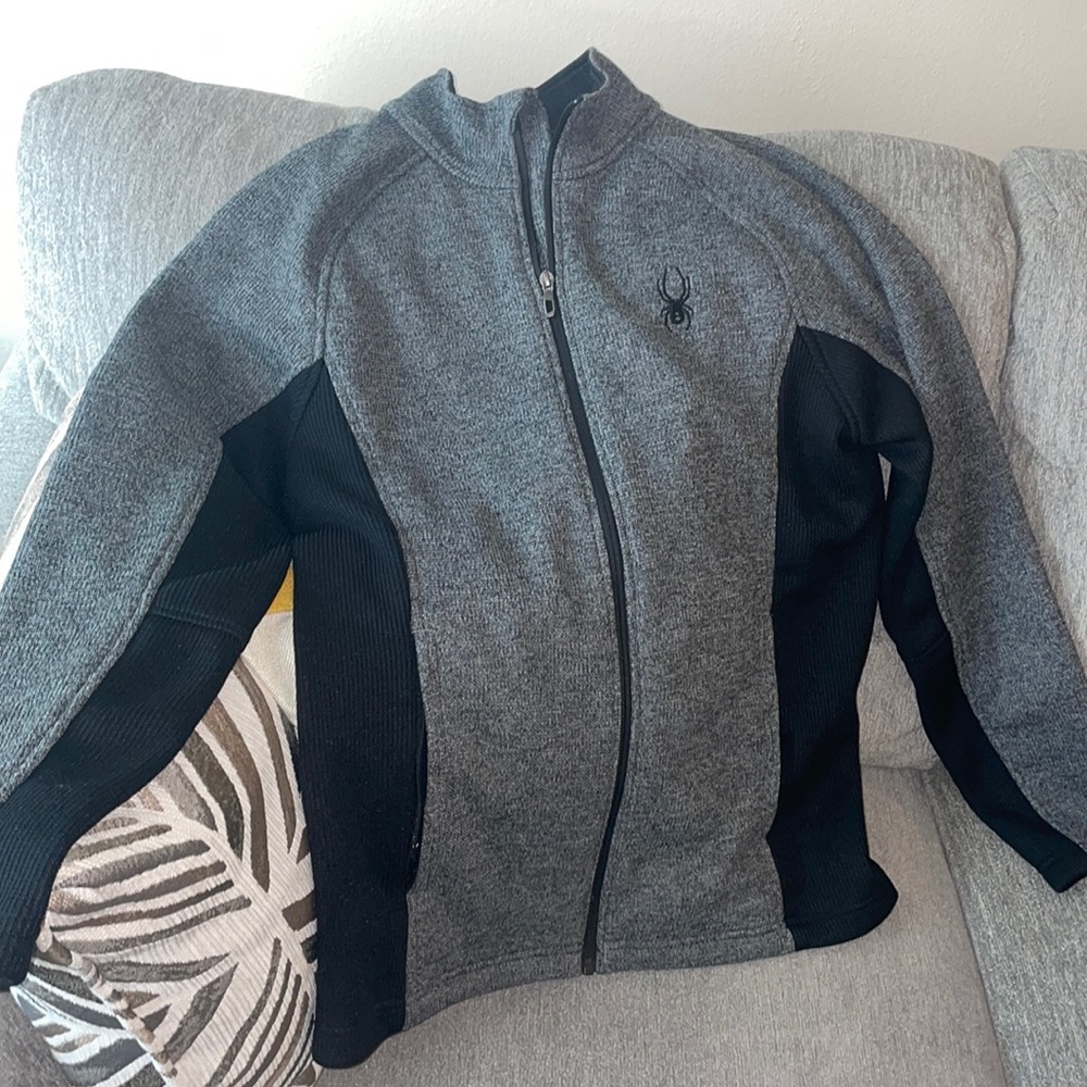 SOLD Spyder Men’s Full Zip Fleece Lined Sweater - Picture 1 of 6